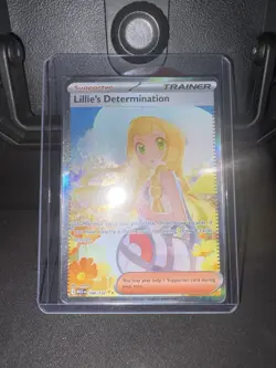 Pokemon Lillie's Determination Full Art Holo Trainer Card 184/132 Me01 Rare - Image 1