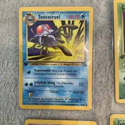 Pokemon Card Lot Of 7 - 1999 — All 1st Edition In Sleeves LOOOK!! - Image 2