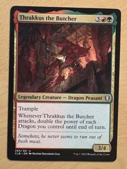 MTG, Thrakkus The Butcher Card, Baldur’s Gate - Image 1