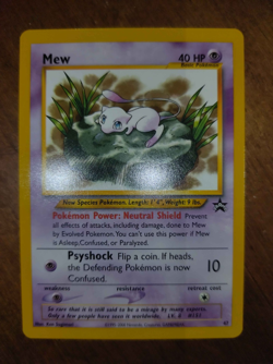 Pokemon Mew Card 47 Promo Black Star Wizards of the Coast Near Mint - Image 1