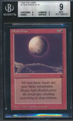 The Dark Blood Moon BGS 9 Graded Magic MTG (6310) -magicgraders- - Image 1