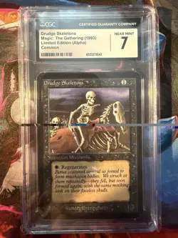 1993 Drudge Skeletons CGC 7 Near Mint MTG Limited Edition Alpha - Image 1