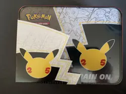 Pokemon Celebrations 25th Anniversary Collector's Chest Lunch Box Tin - Image 1