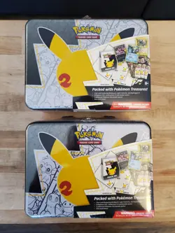 NEW Pokemon Celebrations Sealed 2 Pack Collectors Chest Mimikyu Toxtricity Promo - Image 1