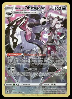 Pokemon Cards Galarian Obstagoon TG10/TG30 Astral Radiance Trainer Gallery NM - Image 1