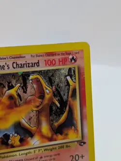 Blaine’s Charizard 2/132 Gym Challenge Holo Rare Pokemon Card SWIRL - Image 3