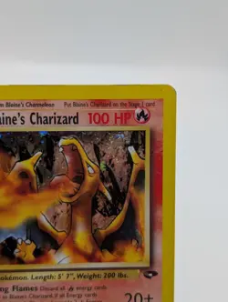 Blaine’s Charizard 2/132 Gym Challenge Holo Rare Pokemon Card SWIRL - Image 4