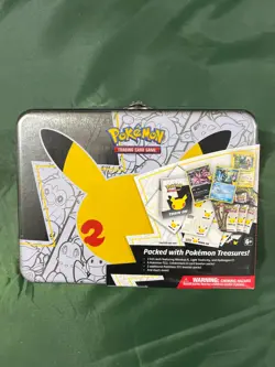 Pokemon Celebrations 25th Anniver. Treasure Chest Lunchbox (FACTORY SEALED) NEW - Image 1