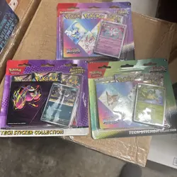 Pokemon TCG Prismatic Evolutions Tech Sticker Collection All 3 Sealed - Image 1