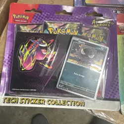 Pokemon TCG Prismatic Evolutions Tech Sticker Collection All 3 Sealed - Image 4
