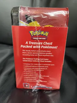 Pokemon 25th Anniversary Celebrations Treasure Chest Lunch Box Tin NEW.. 820650809415 - Image 3