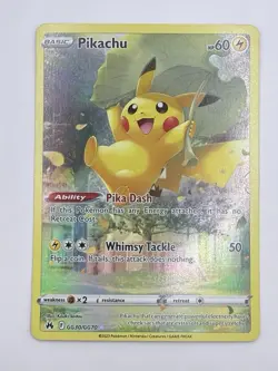 Pikachu GG30/GG70 - Crown Zenith Galarian Gallery Full Art Pokemon TCG - NM - Image 2