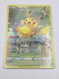 Pikachu GG30/GG70 - Crown Zenith Galarian Gallery Full Art Pokemon TCG - NM - Image 3