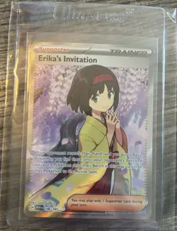 Pokemon Erika's Invitation Ultra Rare Holo Trainer Sv: Scarlet & Violet 151 196… - Image 1