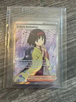 Pokemon Erika's Invitation Ultra Rare Holo Trainer Sv: Scarlet & Violet 151 196… - Image 3