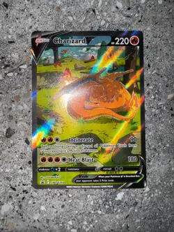 Pokemon TCG Cards Charizard V SWSH260 Alternate Art Black Star Promo - Image 3