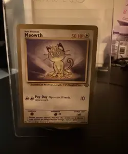 1999 Fruit Roll-Ups Meowth [Gold Border] Pokemon Jungle Promo - Image 1