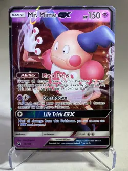 Pokemon TCG Mr. Mime GX Sun & Moon: Celestial Storm 56/168 Ultra Rare - Image 1