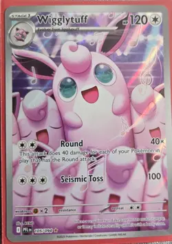 Pokemon TCG Holo Ultra Rare Wigglytuff Phantasmal Flames 105/94 Mint - Image 1