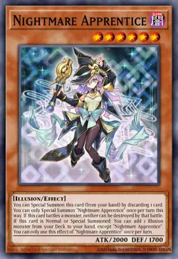 Yugioh! Nightmare Apprentice Starlight Rare 2025 tin MP25-EN004 ships 9/5 - Image 1