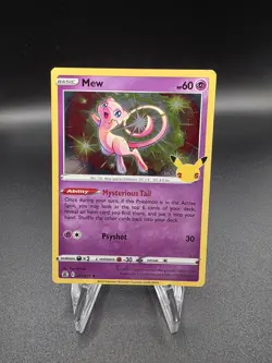 Mew 011/025 Holo Rare Celebrations Pokemon 25th Anniversary 2021 Stamped - Image 1
