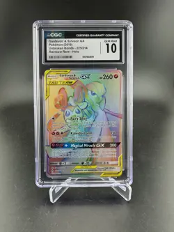 Gardevoir & Sylveon GX Unbroken Bonds 225/214 Rainbow Rare CGC 10 GEM MINT - Image 1