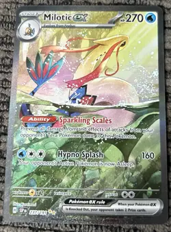 Pokemon TCG Milotic ex EX Holo Sv08 Surging Sparks 237/191 SIR HP 270 - Image 1