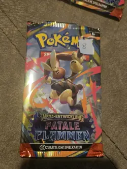 Booster Pack B Pokemon - Mega Entwicklung Fatale Flammen - DEUTSCH Karten Repack - Image 1