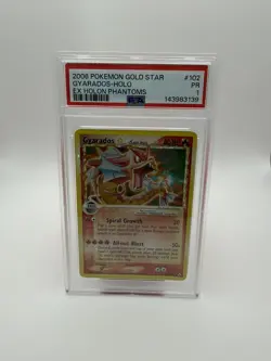 PSA 1 Pokemon Gyarados Gold Star 102/110 EX Holon Phantoms Ultra Rare Holo - Image 1