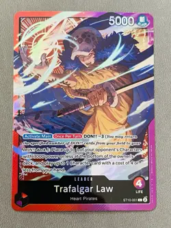 Trafalgar Law - ST10-001 - Leader - English - Near Mint - One Piece CCG - Image 1