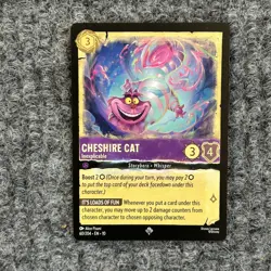 Disney Lorcana Whispers in the Well Cheshire Cat Inexplicable 60/204 Super Rare - Image 1
