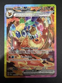 2025 Pokemon TCG Flareon Ex 146/131 Prismatic Evolutions Illustration Rare Holo - Image 1