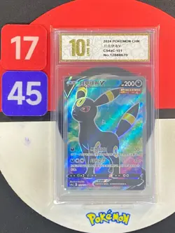 Pokemon TCG S-Chinese Sword &Shield Umbreon V SR CS4aC 151 Grade10 - Image 1