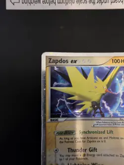 Pokemon 2005 Zapdos ex 33 Tin Black Star Promo - DMG - Image 2