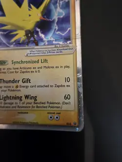 Pokemon 2005 Zapdos ex 33 Tin Black Star Promo - DMG - Image 4