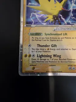 Pokemon 2005 Zapdos ex 33 Tin Black Star Promo - DMG - Image 5