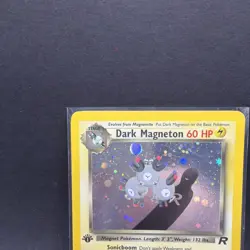 Pokemon TCG Dark Magneton 11/82 Team Rocket Holo Rare 1st Edition LP Condition - Image 2