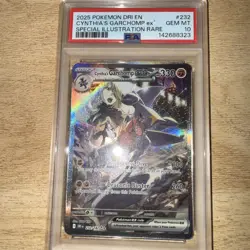 Pokemon Cynthia's Garchomp ex Special Illustration Rare Holo PSA 10 Sv10 232/182 - Image 1