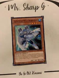 ELEMENTAR-HELD BUBBLEMAN - 1. AUFLAGE SDHS-DE012 DEUTSCH Yu-Gi-Oh! CARD COMMON - Image 3