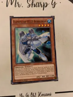ELEMENTAR-HELD BUBBLEMAN - 1. AUFLAGE SDHS-DE012 DEUTSCH Yu-Gi-Oh! CARD COMMON - Image 4