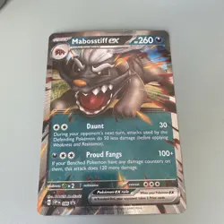 Mabosstiff EX - Pokemon TCG *Jumbo* Card Scarlet Violet Black Star Promo NM - Image 1