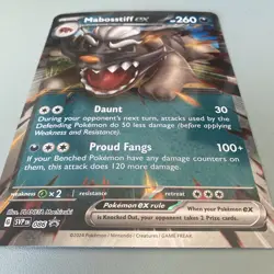 Mabosstiff EX - Pokemon TCG *Jumbo* Card Scarlet Violet Black Star Promo NM - Image 3