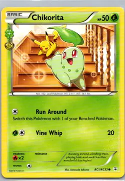 Pokemon TCG Chikorita RC1 Generations LP - Image 1