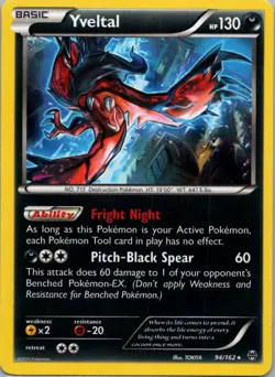 Pokemon TCG Yveltal 94/162 BREAKthrough Holo LP - Image 1
