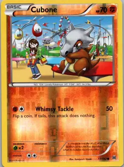 Pokemon TCG Cubone 77/162 BREAKthrough Rev Holo LP - Image 1