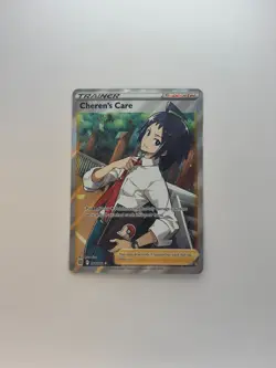 2022 Pokemon Brilliant Stars Trainer Supporter Cheren’s Care 168 /172 Full Art - Image 1