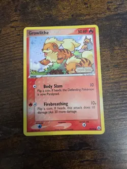 Pokemon Growlithe Legend Maker 55/92 50HP Common Reverse Holo English - Image 1