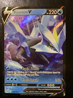 Pokemon TCG Kyurem V Sword & Shield - Lost Origin 048/196 Holo Ultra Rare - Image 1