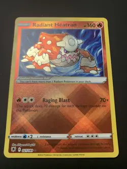 Pokemon TCG Radiant Heatran Sword & Shield - Astral Radiance 027/189 Holo... - Image 2
