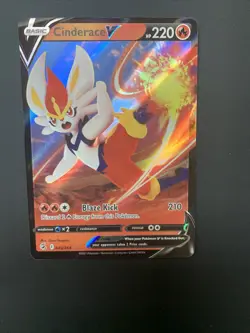 Pokemon TCG Cinderace V Fusion Strike 043/264 Holo Ultra Rare - Image 2